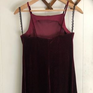 Vintage Dresses - Iconic 90’s Velvet Spaghetti Strap Maxi Dress Vintage Dresses - Iconic 90’s Velvet Spaghetti Strap Maxi Dress